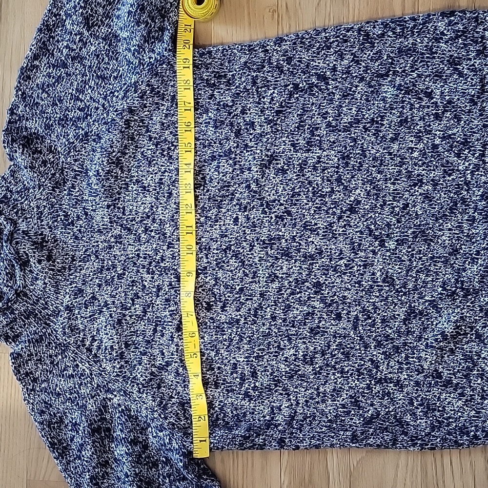 L.L. Bean Women's Blue And White Speck Turtleneck Sweater~Size Large - Picture 5 of 6